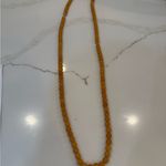 Vintage and long Tan Beaded Prayer Necklace Photo 3