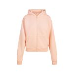SKIMS French Terry Zip Up Hoodie in Cantaloupe, Size Small Photo 5