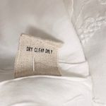 Moon River Embroidered Eyelet Scalloped Hem Boho Top White & Blue Size Small Photo 10