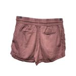 Athleta Cabo 100% Linen 4" Shorts Women Sz 10 Rose Chambray Pull On Coastal Photo 2