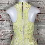 Kimchi Blue Dress Size 0 Sleeveless Yellow Floral Gold Jacquard Cocktail Party Photo 4