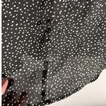 Lane Bryant Black And White Cold Shoulder Long Sleeve Shirt Blouse SZ 20 Photo 9