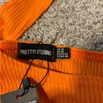 Pretty Little Thing , Brown and orange halter tops, sold together. US size 10 Photo 2