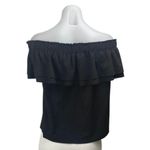 Young Fabulous and Broke YFB Women's Black Ruffle Off Shoulder Blouse Top Size S Photo 1