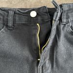 SheIn denim shorts. Ripped detail on front. 2” inseam Color- black. Size- med Photo 3