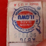 POPI Red Midi Shirt Dress Vintage 70s Union USA Belted Snap Secretary Size 0 Photo 2