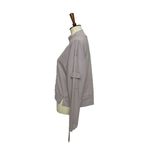 All In Motion Sweatshirt French Terry Cargo Pocket Thumbholes Mock Neck Cropped Photo 4