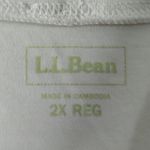 L.L.Bean Women's LLB  White Long Sleeve Short Turtleneck Shirt Size 2X GUC #6681 Photo 4