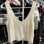 Madewell  Cream Knit Tank Top Photo 0