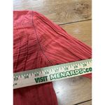 Faherty Willa Blouse Organic Cotton Women XS Peasant Top Shirt Puff Sleeve Coral Photo 5