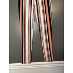 Rainbow Sandals Rainbow Pants Womens Small Black White Orange Stripe Leggings Made USA Pull On Photo 5