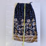 Vintage Paquette Byer California maxi skirt floral black Size M Brown Size M Photo 4