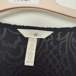 Soma Women’s Medium Black Velvet Sheer Top Blouse Photo 1