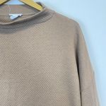 Tribal Jeans Brown Quilted Mock Turtleneck Sweatshirt Size M Photo 5