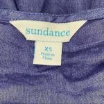 Sundance Women’s Size XS Blue w Mint Green Embroidered Smocked Front Linen Dress Photo 5