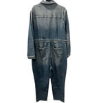 Good American NWT Plus Size 6 Blue Denim Jean Zip Jumpsuit Long Sleeve Casual Photo 2