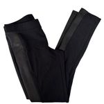 EXPRESS Black Leggings Faux Leather Detail Sz S Photo 0