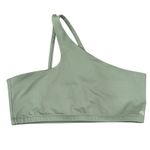 ANINE BING  Sport NWT Sage Green Jules Asymmetrical One-Shoulder Sports Bra Sz XL Photo 2