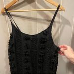 Cute sheer lined black mesh pom pom 3d textured swingy dress whimsigoth fairy Size M Photo 9