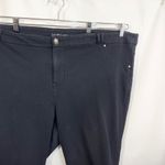 Lane Bryant Plus Size 28 Capri Pants Black Knit Solid Cotton Stretch 661 Photo 3