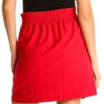 J.Crew ✨ Ruched Waist Neon Red Mini Sz 8 Skirt Photo 2