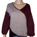 Ava James Color Block V Neck Sweater Photo 0