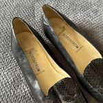 Nordstrom  Black Textured Leather Loafers Slip On Flat Shoes Size 8.5‎ Photo 2