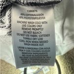 Calvin Klein  Jeans Women's Large Black And White Striped Crop T-Shirt Photo 3