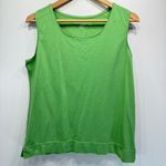 Mountain Lake 2 Piece Green 100% Cotton Knit Cardigan And Tank Set Size Large Photo 4