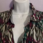 Wrangler Rock47 L Crystal Snap Western Cowgirl Top in Turquoise Purple Photo 8