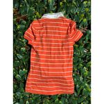 Jones New York Vintage  Sport Preppy Orange White Stripe Collared Shirt Size S Photo 1