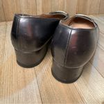 Salvatore Ferragamo Vintage  Silver Metallic Low Square Heel Buckle Loafer‎ sz 7 Photo 3