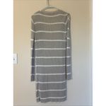 Doe & Rae  Striped Long Open Front Knit Cardigan Duster Sweater Womens Small Photo 4