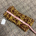Handmade Maroon & Gold Knitted Headband Wrap Ear Warmer NEW Photo 1