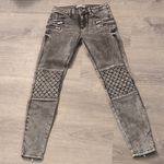 ZARA  black gray acid wash moto jeans size 2 Photo 0