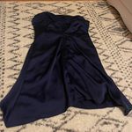Dillard's Blue Strapless Hoco Dress Photo 0