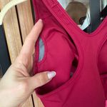 Nike  Dri-Fit sports bra racerback burgundy logo tank workout top pink Photo 5
