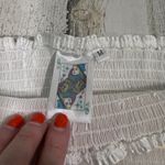 Queen of Sparkles Iridescent White Shorts – Size M – Smocked Waist Photo 2