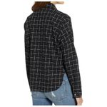 Love, Fire New Love Fire Womens Check Flannel Button Pockets Down Shirt Black S Photo 2