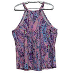 Unknown Brand Women's Abstract Pink Purple Blue Tank Top Razar Back Size‎ XL Photo 1