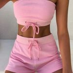 Boutique Pink Lounge Shorts Set M Photo 0