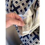 ORIGINAL MILLY OF NEW YORK Size 4 NAVY BLUE WHITE CHAIN STRAP Short DRESS Photo 3