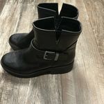 Zodiac Black Leather Ankle Boots Size 10 Photo 11