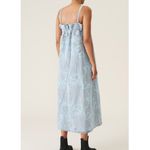 Ganni x Levi's Rare Faded Floral Print Vintage Denim Jean Distressed Midi Dress Photo 6