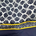 Lands' End  Navy Yellow Mix Square Neck Underwire Tankini Swim Top Plus Size 24W Photo 4