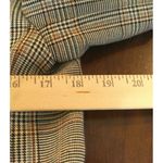 ZARA  Womens‎ Blazer Jacket Medium Brown Plaid Double Breasted Preppy Career Photo 2