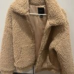 Forever 21 Beige Teddy Coat Photo 0