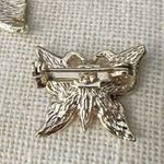 Vintage Butterfly Black & White Enamel Gold Tone Rhinestone Scatter Pins Photo 6