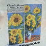 Claude Monet Sunflower Tie Dye Shirt Gray Size M Photo 2