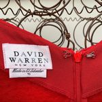 Vintage 90s David Warren red sparkle sheath dress 10 Photo 3